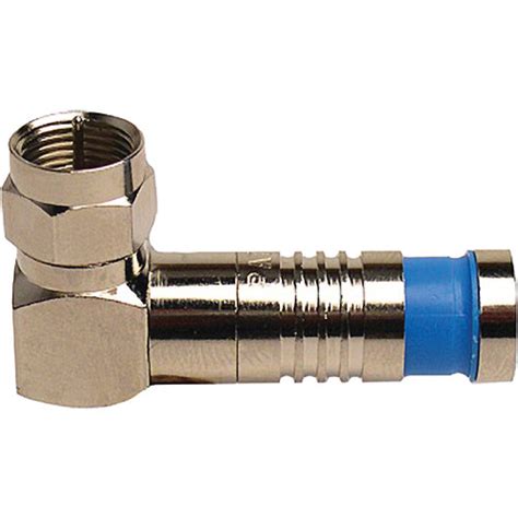 Platinum Tools F Type Nickel Rt Angle SealSmart Coaxial 18008