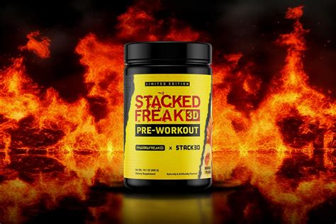 Pharmafreak X Stack3d Pre Workout Collaboration Stacked Freak