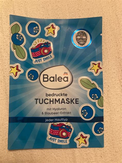 Balea Bedruckte TUCHMASKE Mit Hyaluron Blaubeer Extrakt Jeder