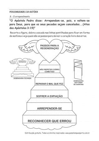 O Arrependimento Passatempo Esp Rita Evangeliza O