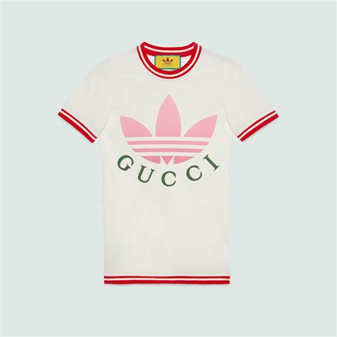 Adidas X Gucci Cotton T Shirt In Off White Gucci® Us