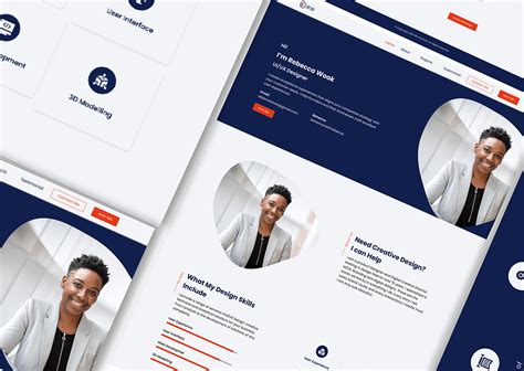 Uiux Designer Portfolio Landing Page Design Behance