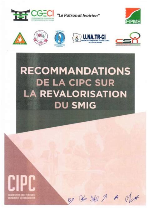 Côte dIvoire le Smig passe à 75 000 fcfa à partir de janvier 2023