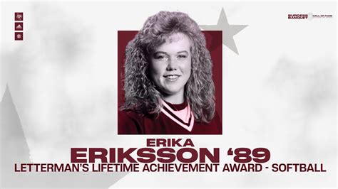 2023 Burgess Banquet Hall of Fame Ceremony: Erika Eriksson - YouTube