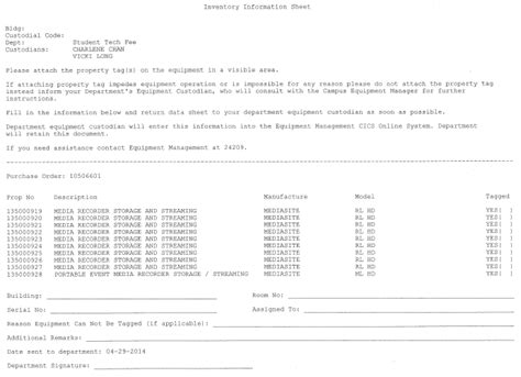 Property Tags | Accounting Office