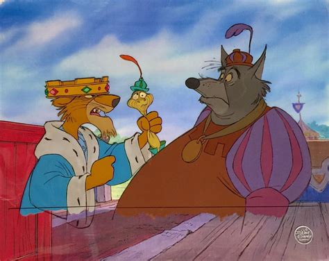 Animation Collection Prince John Sir Hiss And Sheriff Of Nottingham Cels From Robin Hood