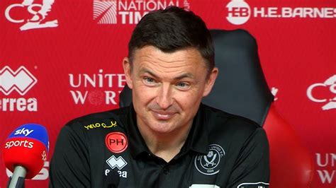 I M PLEASED With The Performance Paul Heckingbottom Sheffield