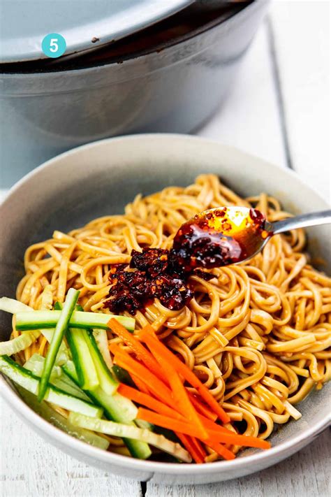 Spicy Peanut Butter Noodles Mins Only Joyful Dumplings