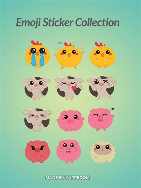 App Shopper: Farm Animal Emoji Stickers (Stickers)