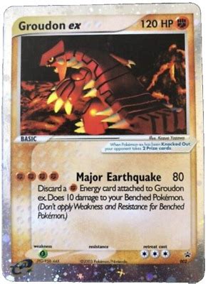 Groudon Ex 38 Nintendo Black Star Promos 2003 Pokemon Card