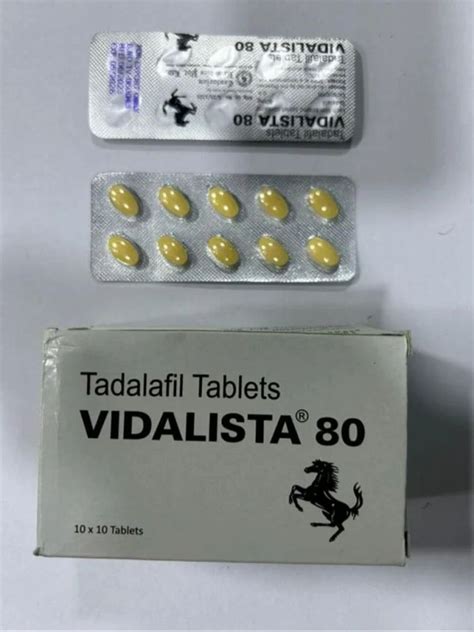 Vidalista 80 Mg Tablets At Rs 120 Stripe Tadalafil Tablets In Nagpur