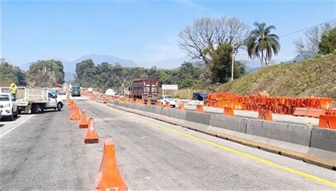 Reanudan trabajos en el Puente El Metlác cierran dos carriles en la