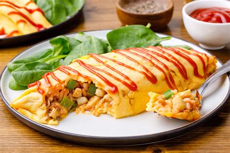 Japanese Fried Rice Omelet Omurice Recipe