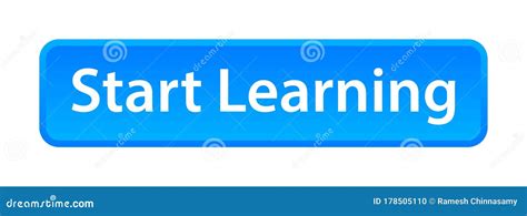 Start Learning Button Stock Vector Illustration Of Clipart 178505110