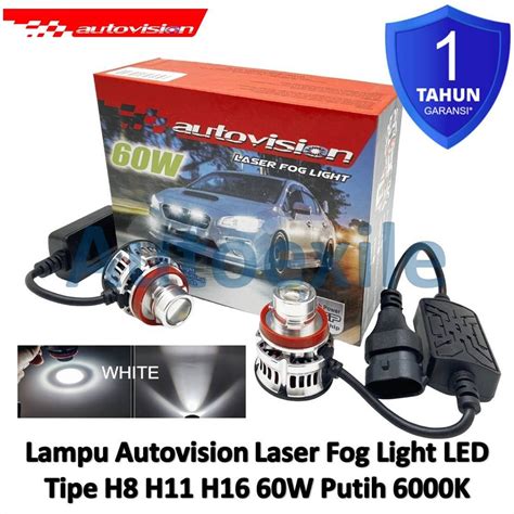 Jual Autovision Laser Fog Light Led H H H Putih K Mini White