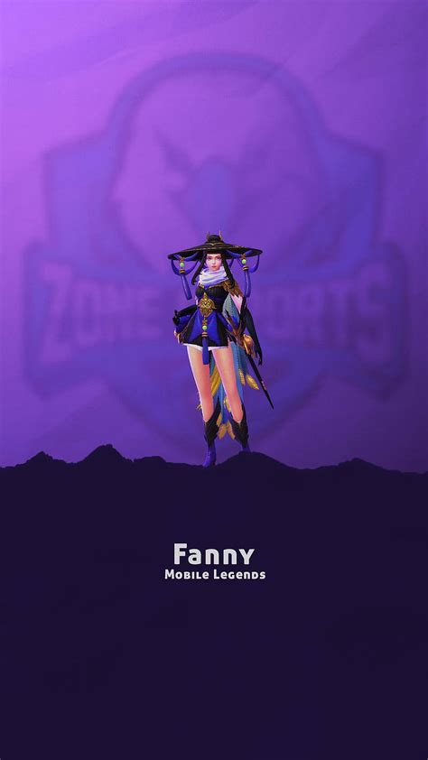 Download Black And Purple Fanny Mobile Legends Wallpaper