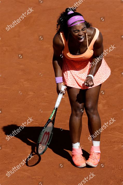 Serena Williams Us Clenches His Fist Editorial Stock Photo Stock