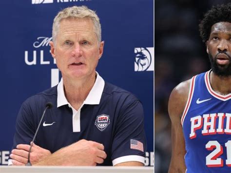 Fingers Are Crossed Team Usa Coach Steve Kerr Hopeful For Joel Embiids Availability At Paris