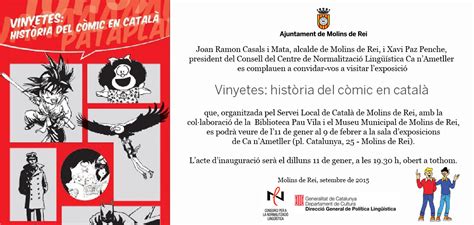 De l 11 de gener al 9 de febrer Exposició Vinyetes història del