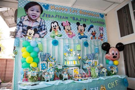 Baby Mickey Mouse Birthday Party Ideas Photo 6 Of 40 Catch My Party