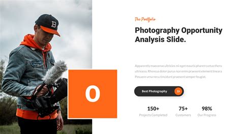 Pixelens Photography Portfolio Powerpoint Template Presentation