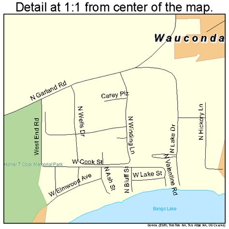 Wauconda Illinois Street Map 1779267