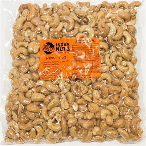 Castanha De Caju Kg W Inteira Sem Sal Torrada Inova Nuts Shopee