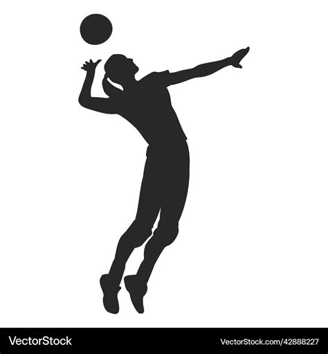 Volleyball Spike Position High Quality Royalty Free Vector