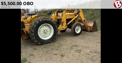 White Backhoe Linton Nd