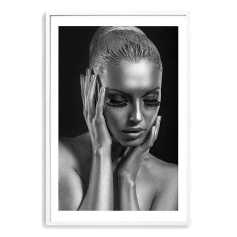 The Woman In Silver Art Print Framed Wall Art And Canvas Print The Paper Tree