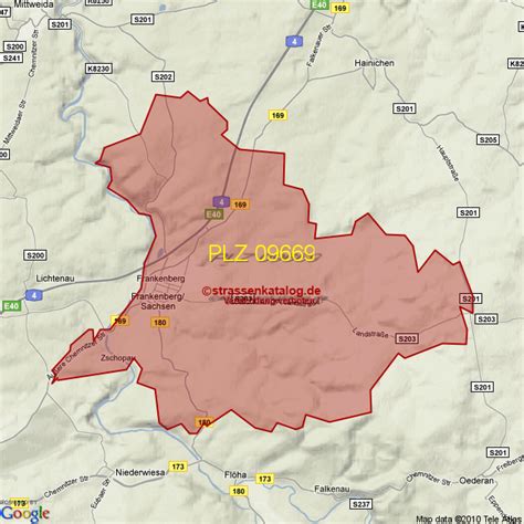 Postleitzahlgebiet 09669 - PLZ