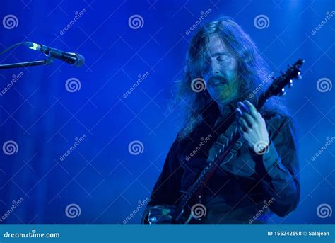 Opeth live rock concert editorial stock photo. Image of instrument ...