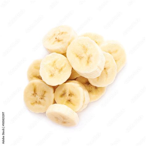 Banana slice isolated Stock Photo | Adobe Stock