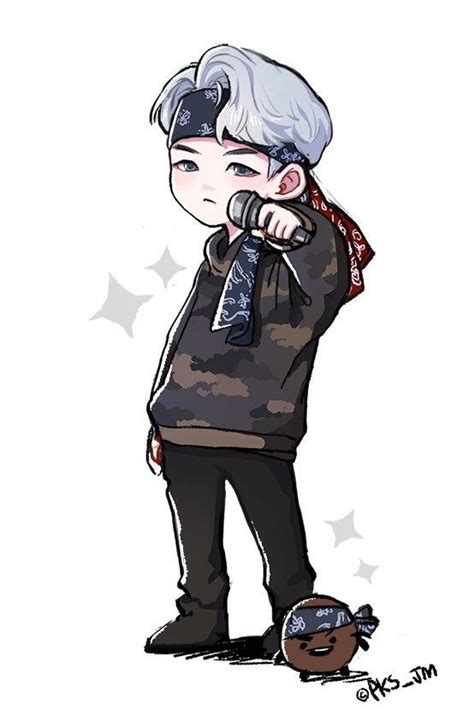 Suga Fanart Mic Drop Bts Chibi Bts Drawings Bts Fanart