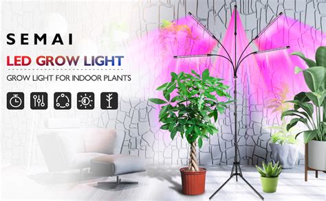 Grow Light For Indoor Plants Semai Full Spectrum Grow Light Indoor Plant Lights 5