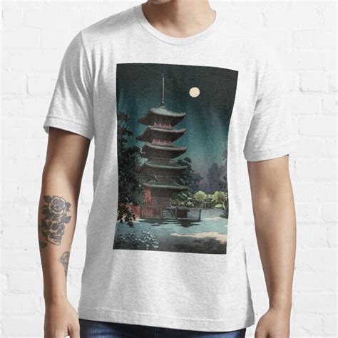 Asakusa Kinryuzan Temple Tsuchiya Koitsu Ukiyo E T Shirt For Sale