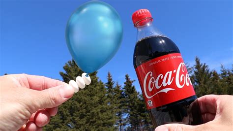 Experiment Balloons Vs Mentos Coca Cola And Orbeez Super Reaction In