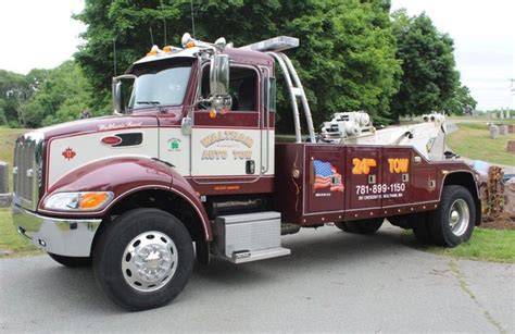 Waltham Auto Tow Waltham Ma Peterbilt W Chevron Wrecker