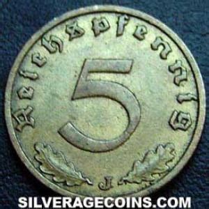 J German Third Reich Reichspfennig Silver Age Coins