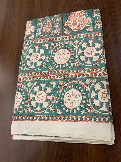 Indian Hand Block Print Bed Sheet Double Cotton Bed Etsy