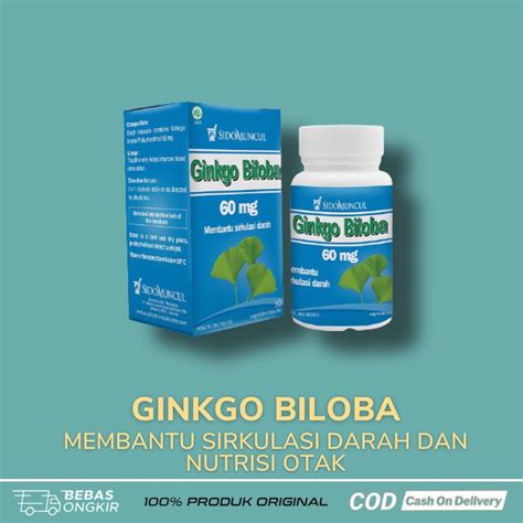 Jual Promo Sidomuncul Herbal Ginkgo Biloba Vitamin Daya Ingat Dan Otak