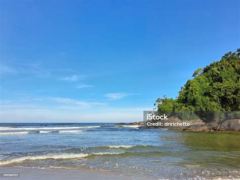 Itamambuca Beach In Ubatuba Brazil Surfing And Tourism Point Stock Photo - Download Image Now ...