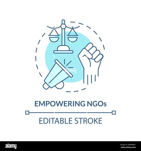 Empowering Ngos Soft Blue Concept Icon Stock Vector Image And Art Alamy