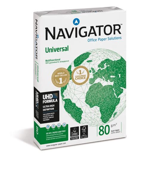 Navigator Universal Paper 80gsm A4 Box Of 5 Reams 34154gp