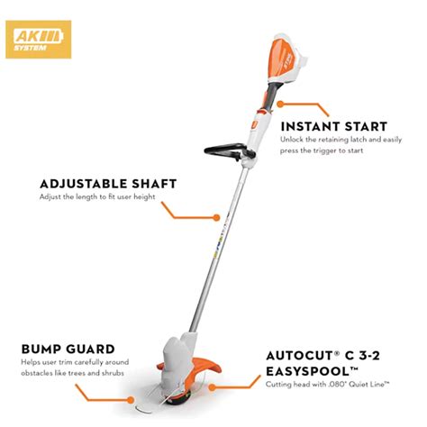 Stihl Fsa 57 String Trimmer 0 08 In Dia Line Loop Handl