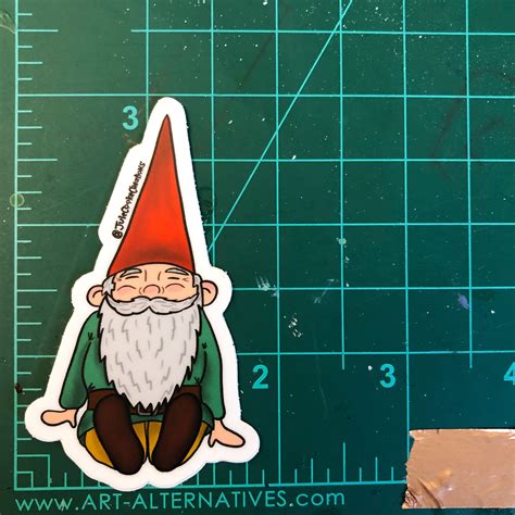 Gnome Sticker Waterproof Vinyl Sticker Garden Gnome Car Etsy