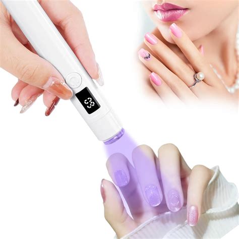 URAQT Handheld UV Nail Lamp Small UV Lamps For Gel Nails Rechargeable