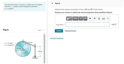 Solved The Flywheel Shown In Figure Rotates With An Chegg