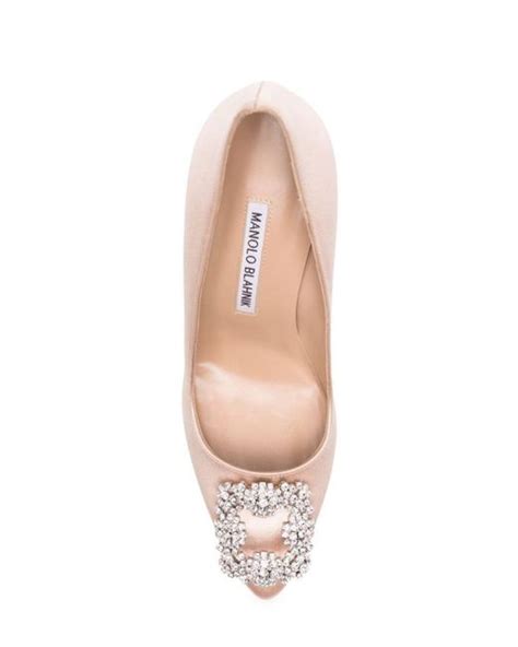 Manolo Blahnik Hangisi Nude Pumps In Pink Lyst
