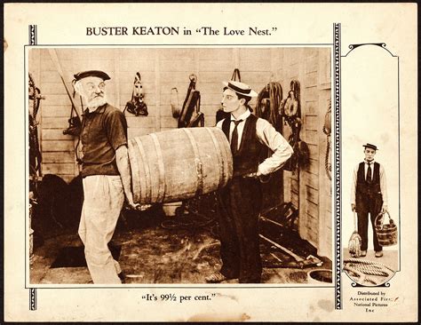 1923 The Love Nest Buster Keaton And Eddie Cline Lobby Cards